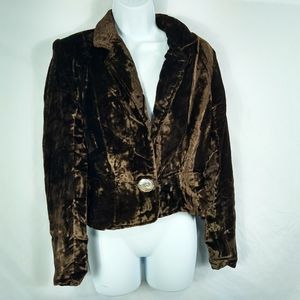 Women's Gordon James Velour Blazer Size Medium